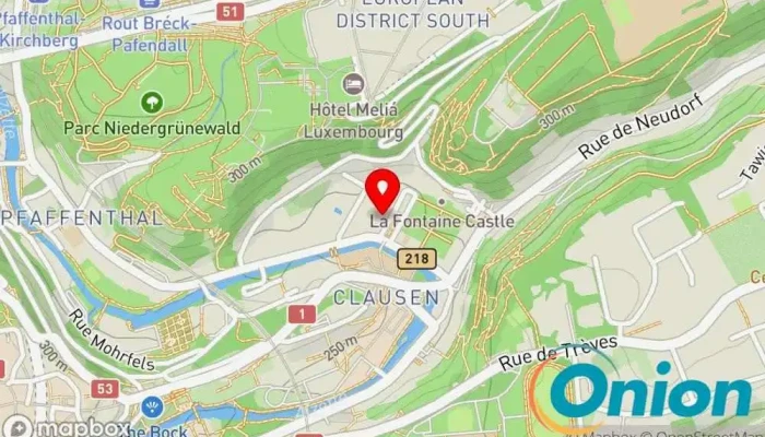 Kaart vun Les Jardins d'Anaïs Hotel zu Luxemburg