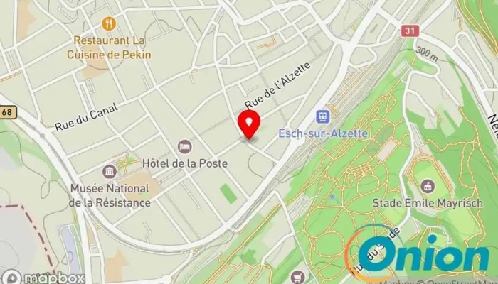 Kaart vun Logis Hotel Acacia Hotel zu Esch an der Alzette