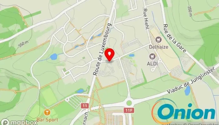 Kaart vun Losch Import S.à.r.l Charging Station Ladestation für Elektrofahrzeuge zu Junglinster