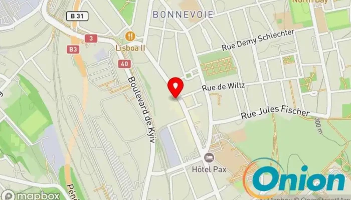 Kaart vun Louyet Carrosserie Luxembourg Karosseriewerkstatt, Auto-Maschinenwerkstatt, Autowerkstatt, Maler zu Luxemburg