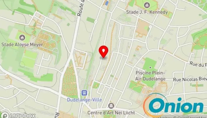 Kaart vun Luxembourg Electricité Foetz SA Elektrofachgeschäft, Klimaanlagenanbieter, Elektriker, Beleuchtungsgeschäft zu Dudelange