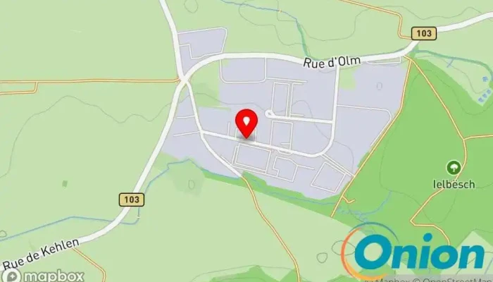 Kaart vun Marbrerie Servais-Michels Sàrl Steinhandel, Marmor-Anbieter, Treppenbauunternehmen, Steinmetz zu Kehlen