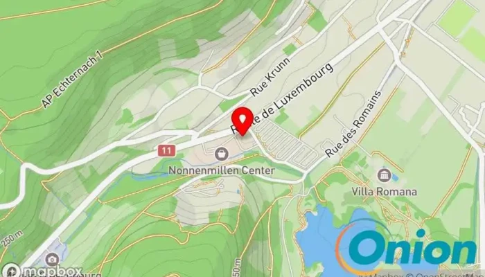 Kaart vun Michels Markisen Saunabau Sàrl Markisenanbieter, Sauna zu Echternach