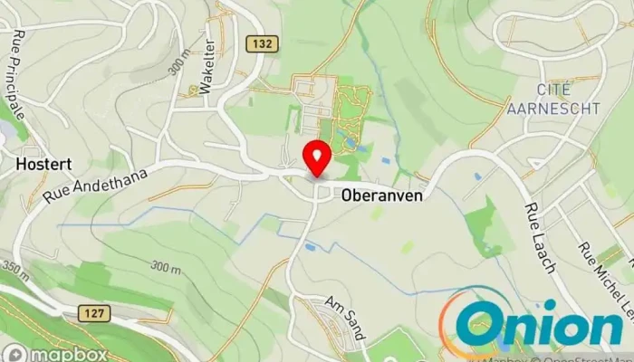Kaart vun Oberanven  zu Niederanven