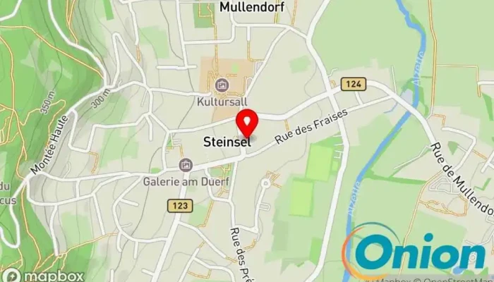 Kaart vun Pall Center Steinsel Einkaufszentrum, Bekleidungsgeschäft, Lebensmittelhändler, Supermarkt zu Steinsel