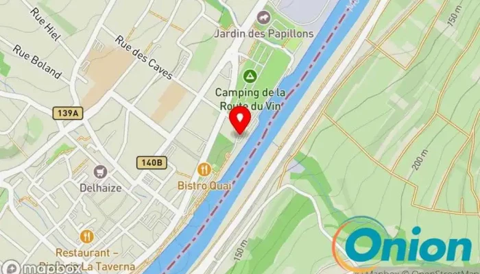 Kaart vun Parking Piscine Parkplatz zu Grevenmacher