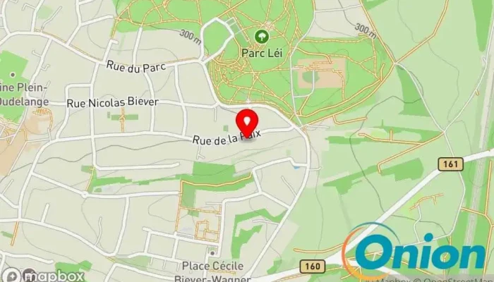 Kaart vun Peintre Décorateur Carlo Grethen Sàrl Farbenfachgeschäft, Reinigungsdienst, Bauunternehmen, Maler, Betrieb für Fassadenverkleidungen zu Dudelange