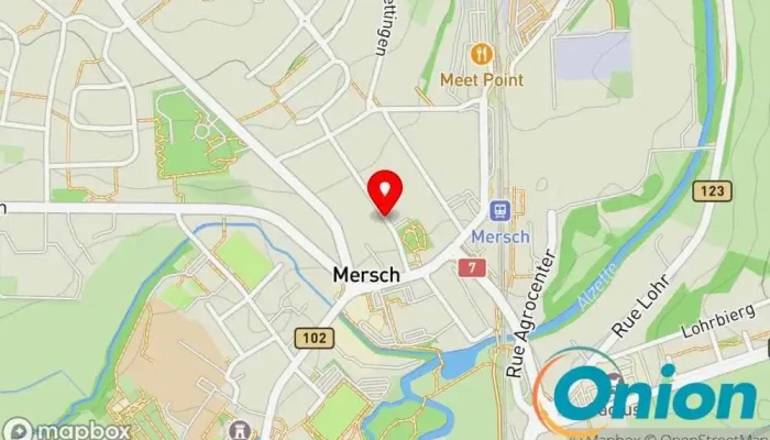Kaart vun Peinture Bauer Sàrl Gemälde zu Mersch