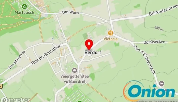 Kaart vun Peinture de l'Est Sàrl Farbenfachgeschäft zu Berdorf