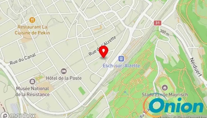 Kaart vun Pharmacie Bouchard Guy Apotheke, Gesundheit zu Esch an der Alzette