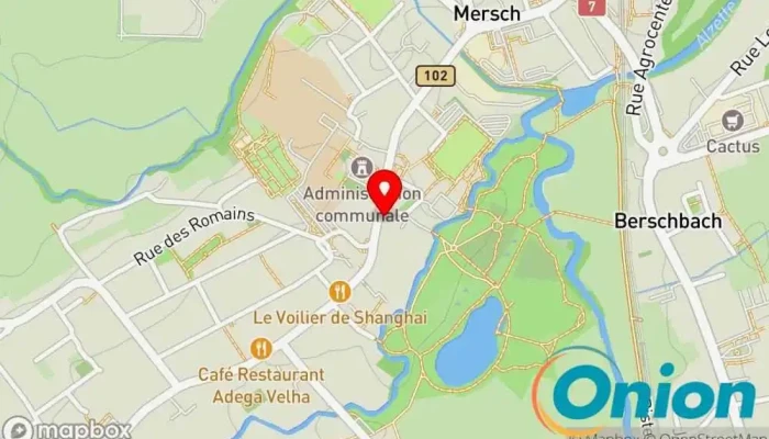 Kaart vun Pharmacie Centrale Mersch Apotheke zu Mersch