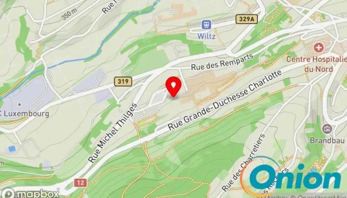 Kaart vun Piscine Couverte Öffentliches Schwimmbad zu Wiltz