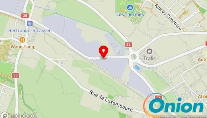 Kaart vun Q8 electric-Ladestation Ladestation für Elektrofahrzeuge zu Bertrange