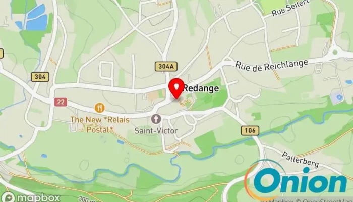 Kaart vun Reidener Jugendtreff Jugendzentrum zu Redingen
