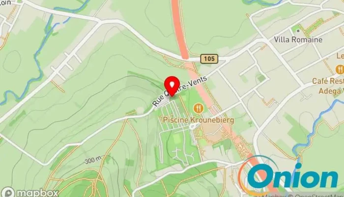Kaart vun Restaurant Camping Krounebierg Restaurant zu Mersch