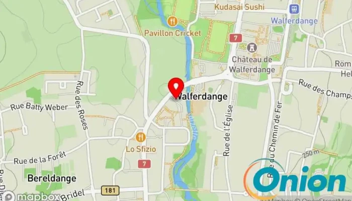 Kaart vun Restaurant La Riviera Italienisches Restaurant, Bringdienst für Essen, Versanddienstleister zu Walferdingen