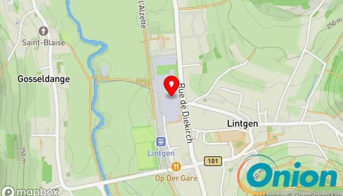 Kaart vun Rotarex SA Brandschutzanlagen-Anbieter, Fahrzeugzubehörgeschäft, Industriegas-Anbieter, Sanitärinstallateur zu Lintgen