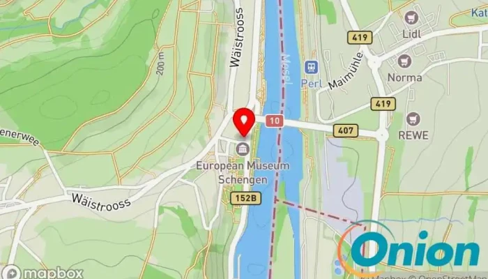 Kaart vun Schengener Haff Veranstaltungsplaner, Restaurant mit Essen zum Mitnehmen, Besprechungsplanungsdienst, Hochzeitsplaner, Hochzeitsräumlichkeit zu Schengen