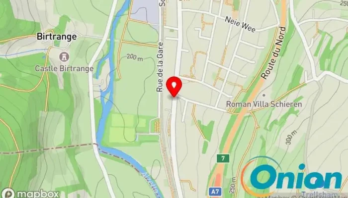 Kaart vun SCHIEREN, Porte de Schieren Bushaltestelle zu Schieren