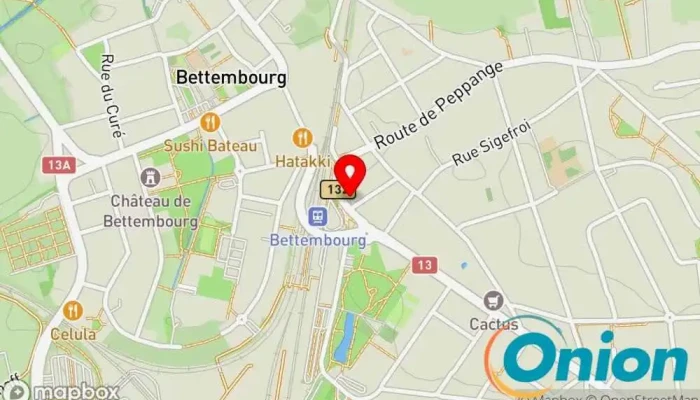 Kaart vun Schmit-ceccon Apotheke zu Bettembourg