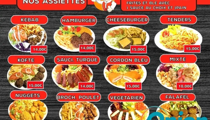 Snack Kebab La Petite Turquie -  Speisekarte - Ulflingen