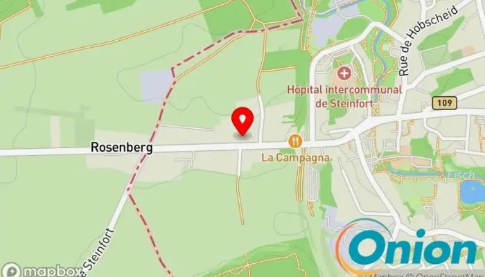Kaart vun TotalEnergies Charging Station Ladestation für Elektrofahrzeuge zu Steinfort