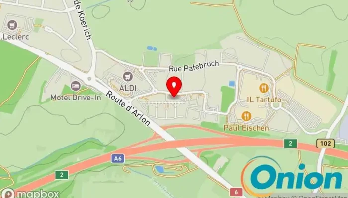 Kaart vun Trasys Luxembourg - succursale de NRB IT-Berater zu Mamer