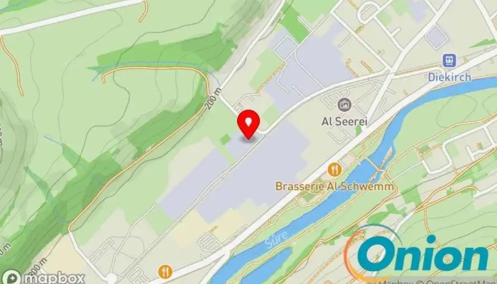Kaart vun Usträicherbetrieb Ludes s.à r.l. Maler zu Diekirch