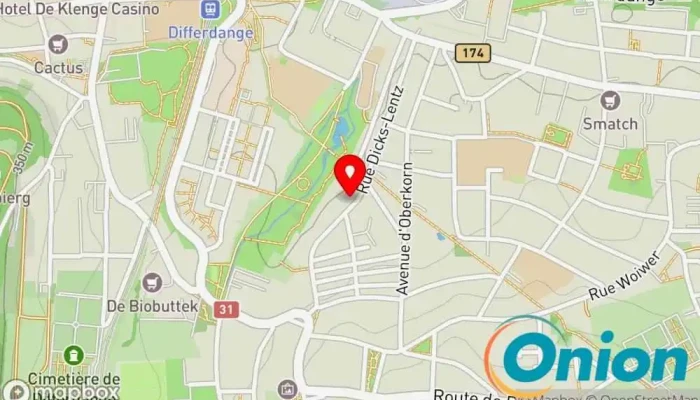 Kaart vun We Clean Service Luxembourg Reinigungsdienst zu Differdange